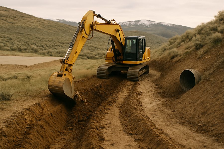 Land grading and drainage in Routt County, Colorado